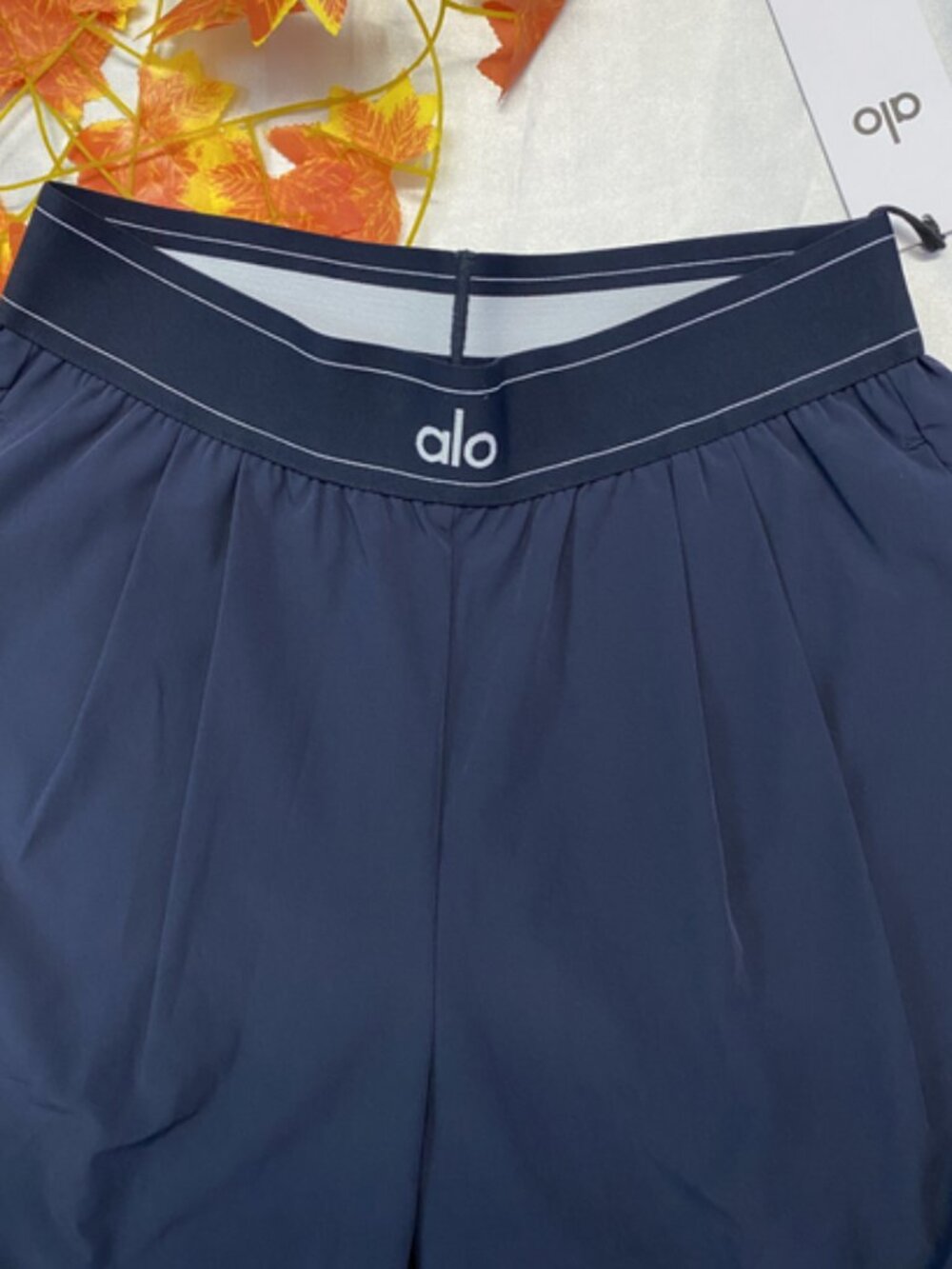 New ALO Yoga Suit Up Trouser Navy Blue🧀Flowy Wide Leg Pant Classic Chic💓 - Picture 7 of 9